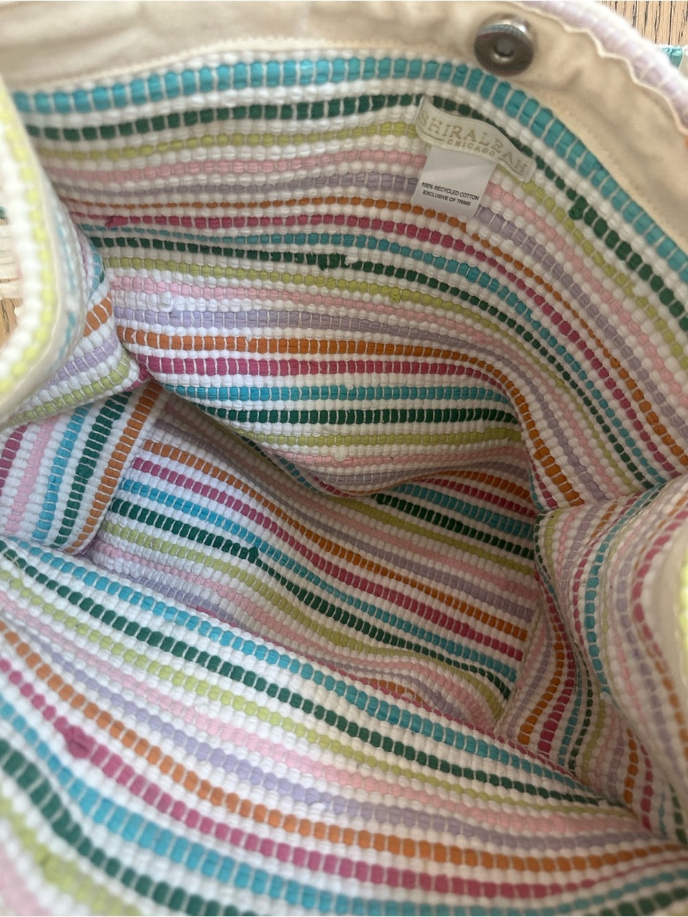 Shiraleah Chicago Multicolor Striped Tote - Picture 4 of 5
